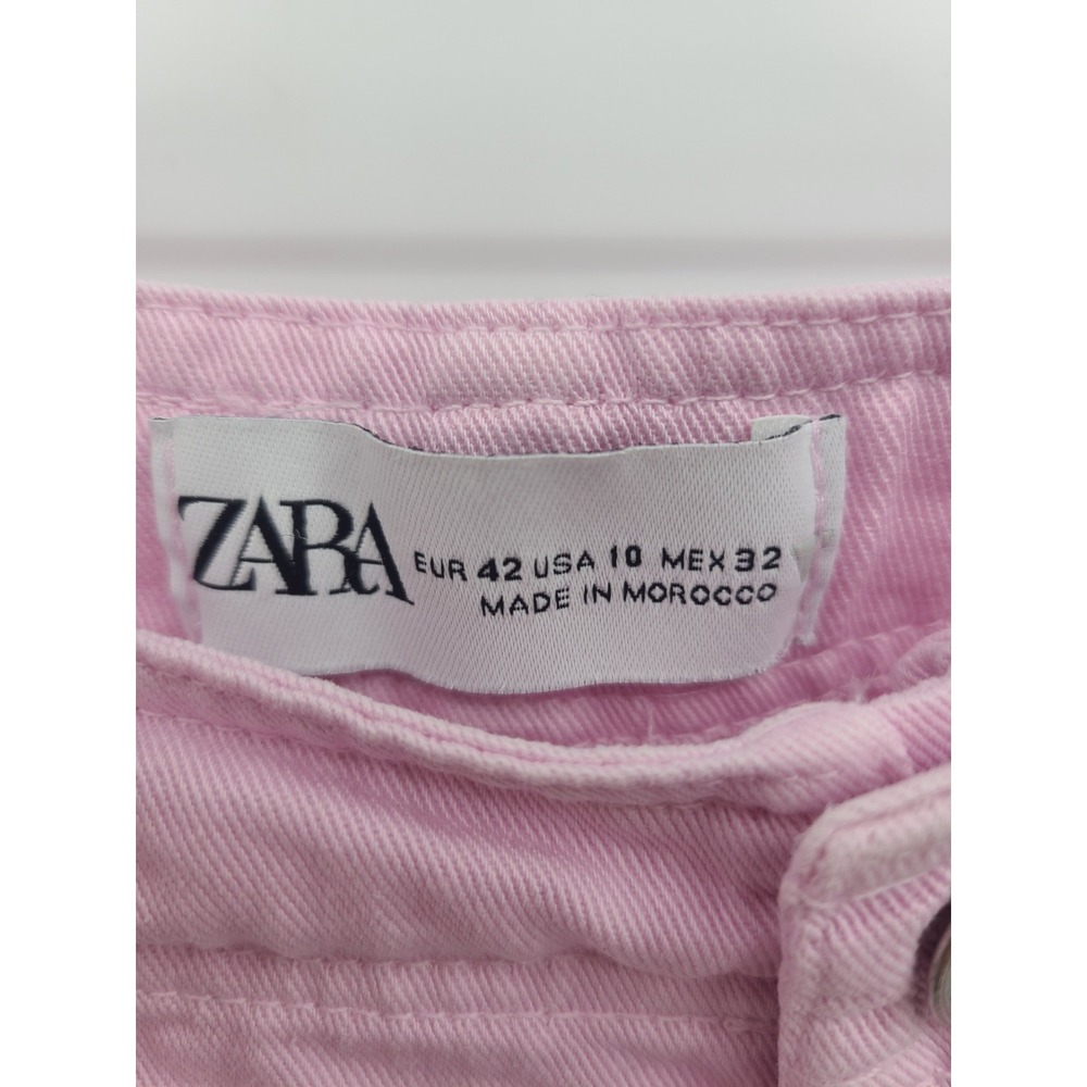 Y2K Zara Cargo Streetwear Womens Pants 10 Preppy Hip Hop Monochrome Girly - Picture 6 of 14